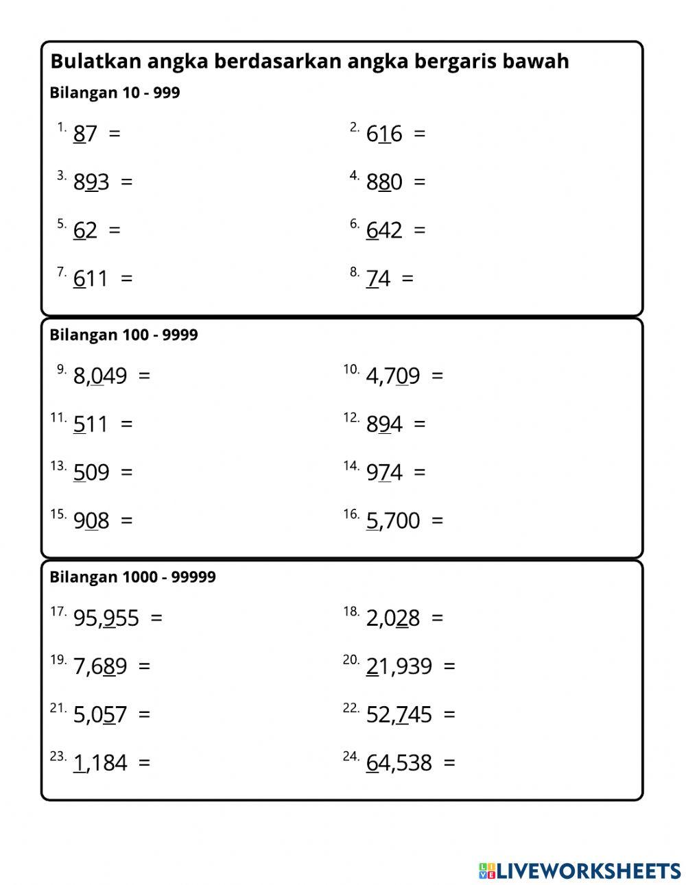 Pembulatan Angka - A