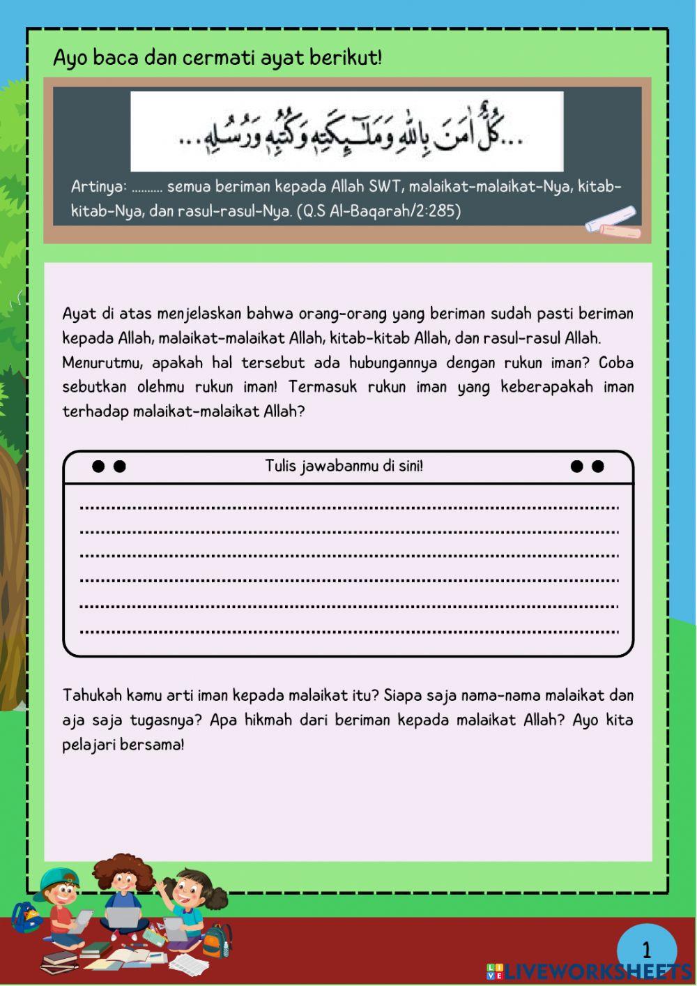 Mengenal Nama Malaikat Allah dan Tugasnya