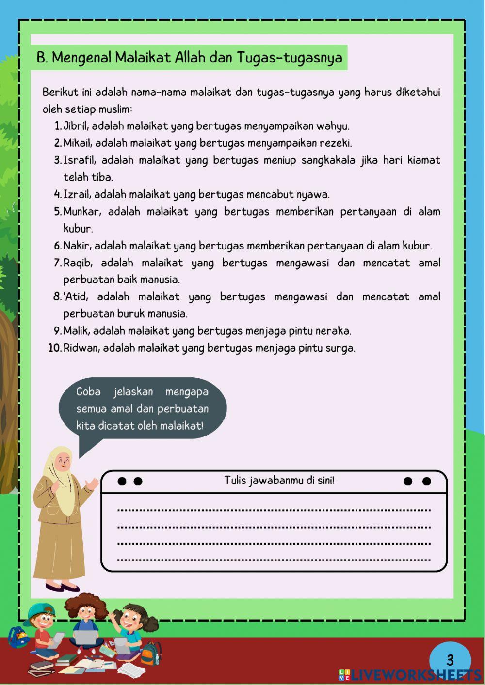 Mengenal Nama Malaikat Allah dan Tugasnya