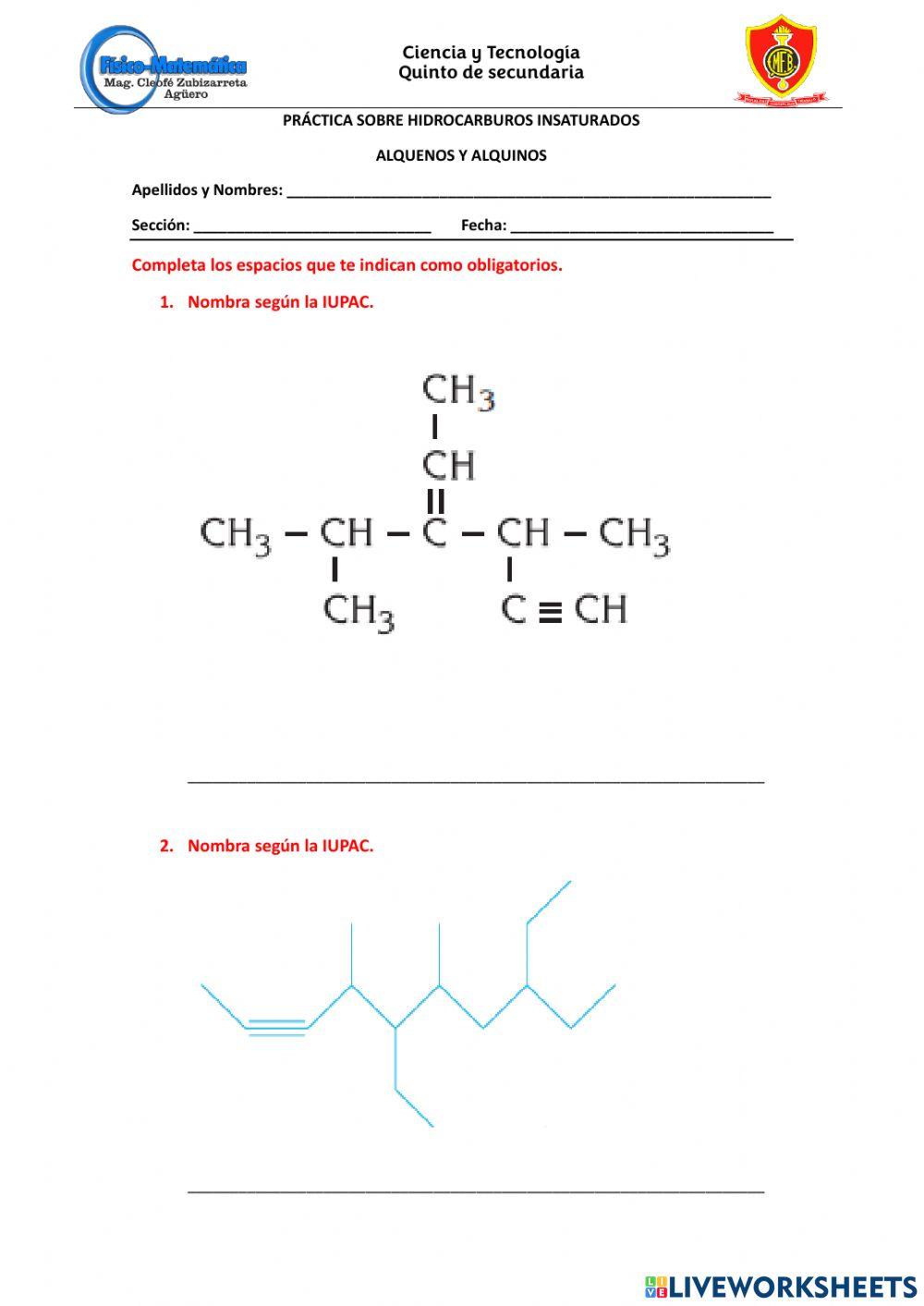Hidrocarburos insaturados