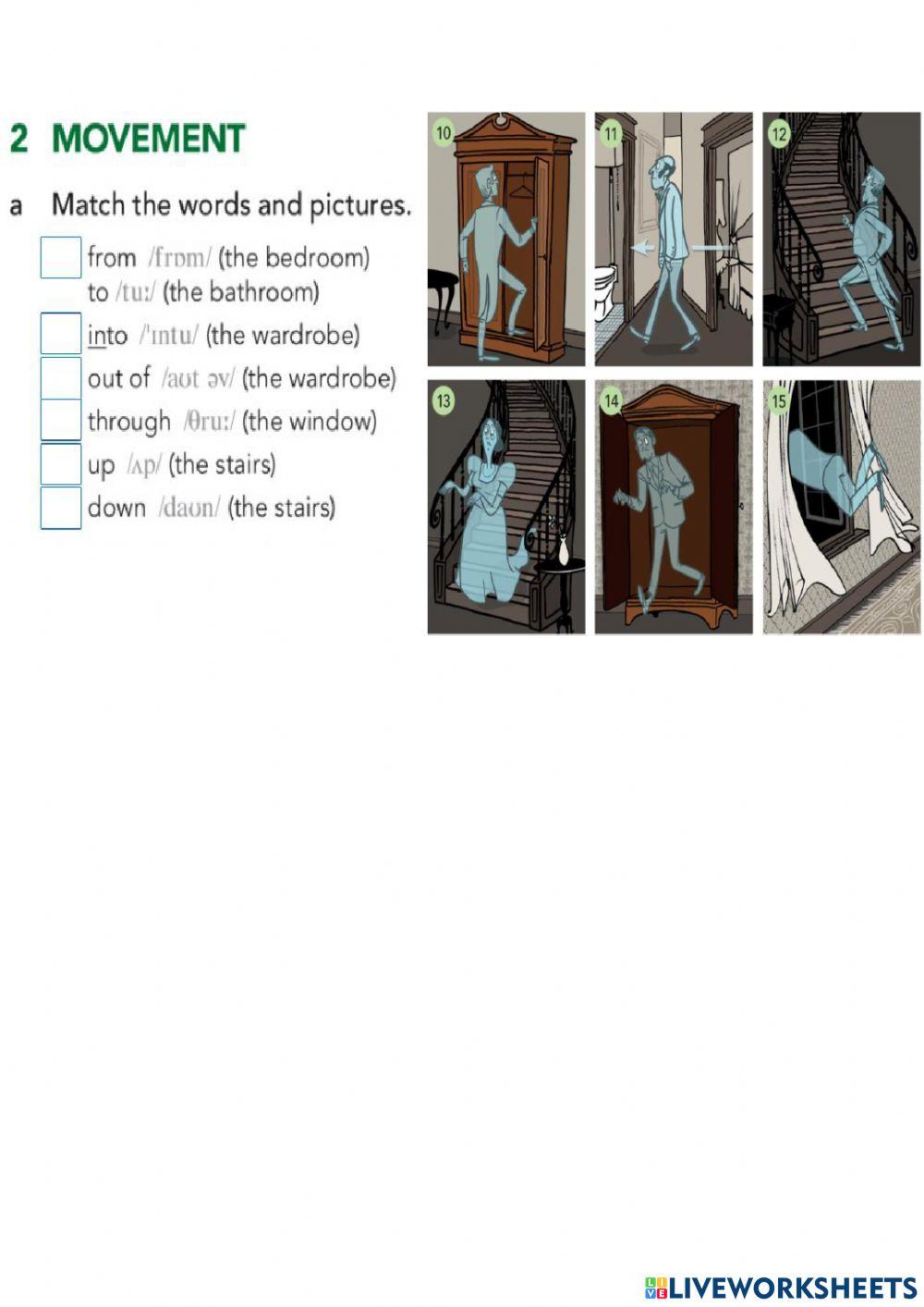 Place & Movement prepositions