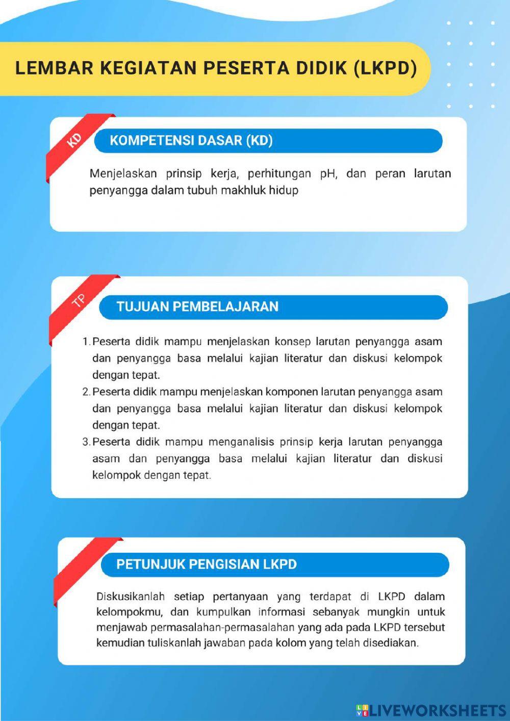 LKPD Larutan Penyangga