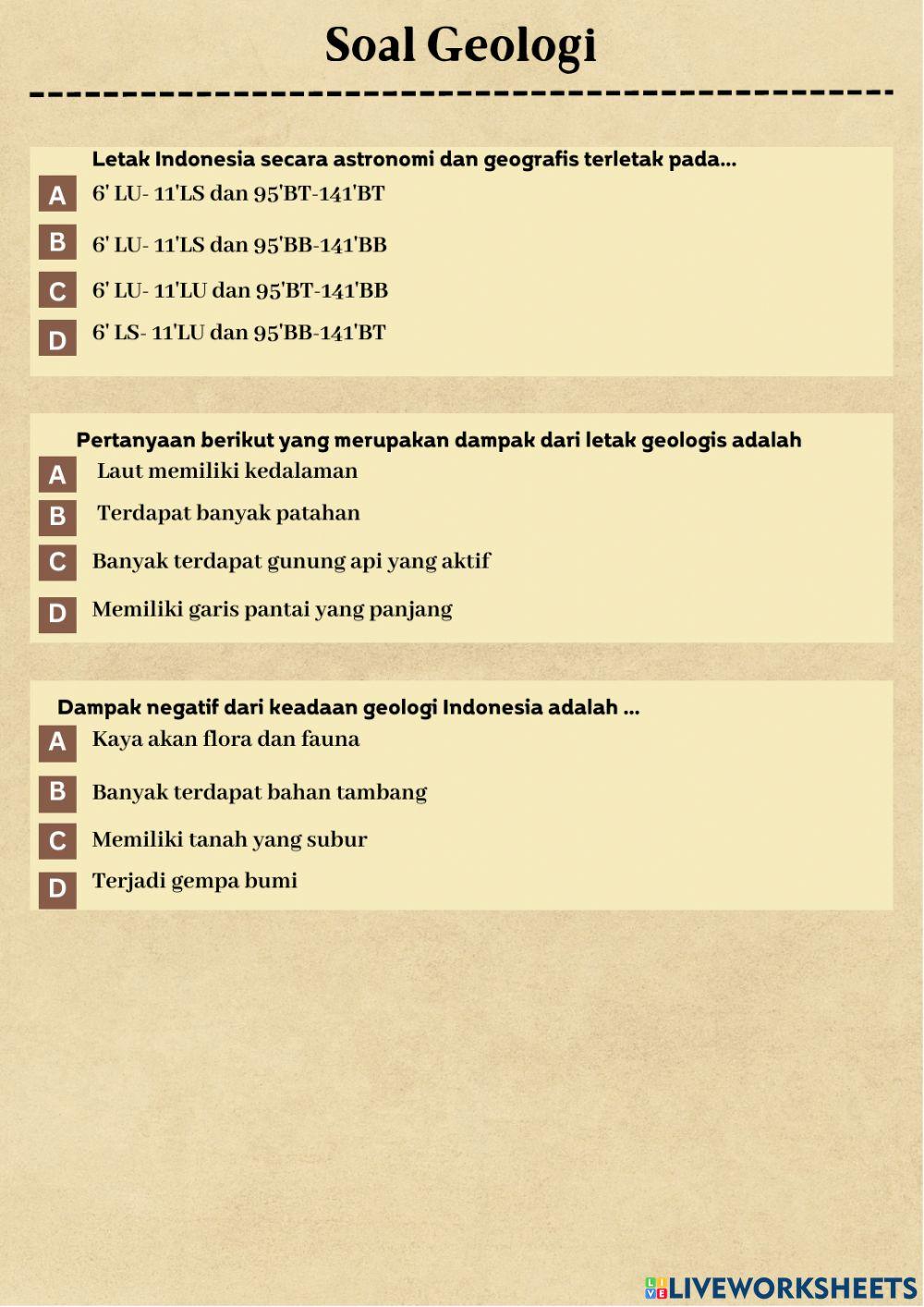Proses Geografis Memengaruhi Keragaman  Alam Indonesia