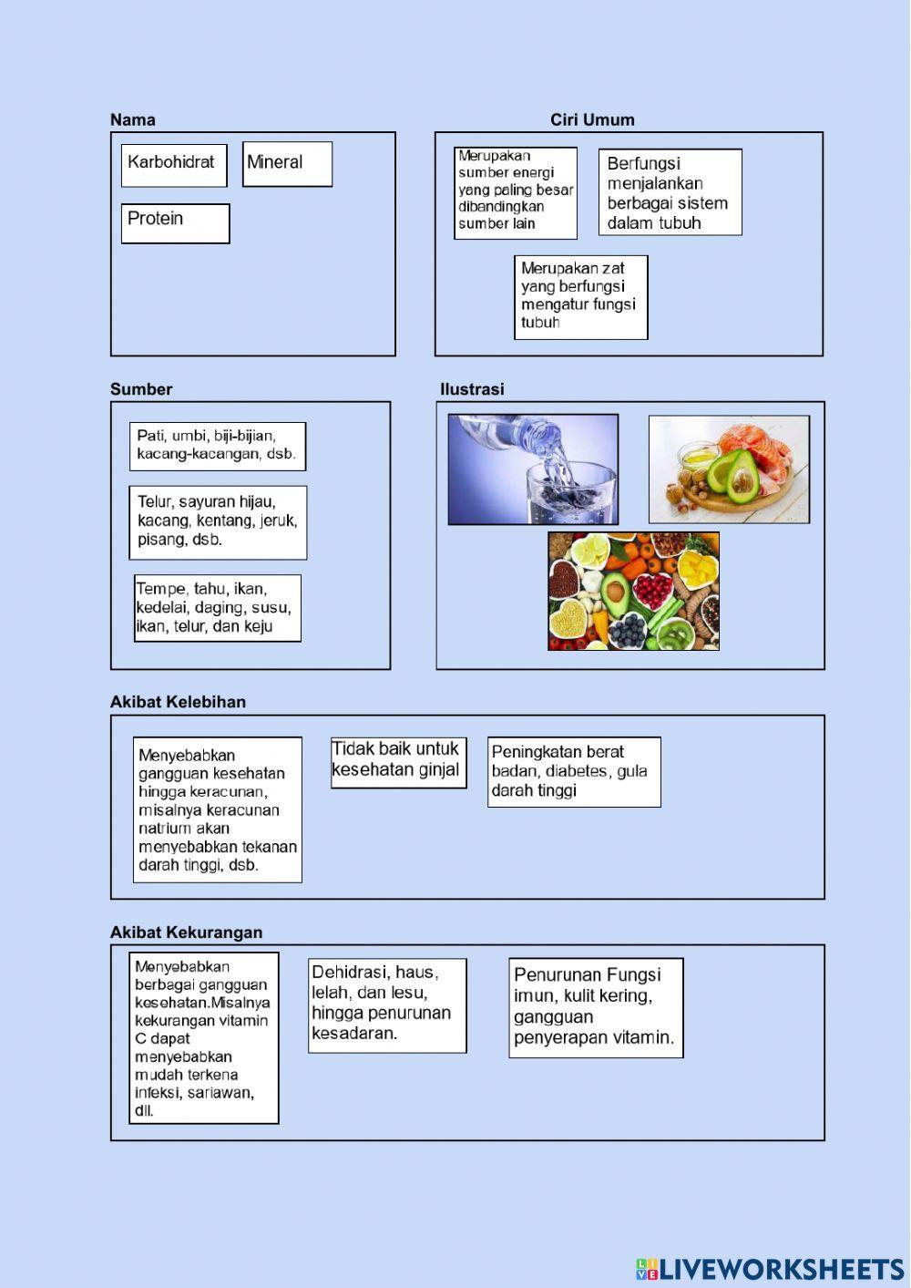 Nutrisi dan Kebutuhan Energi