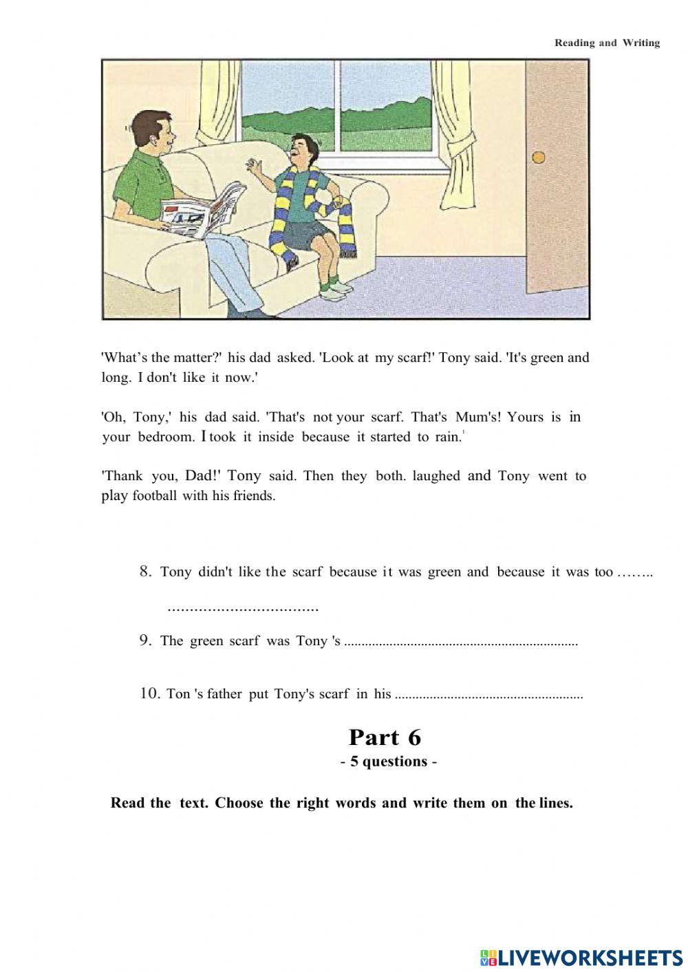 Placement test-mover-reading and listening