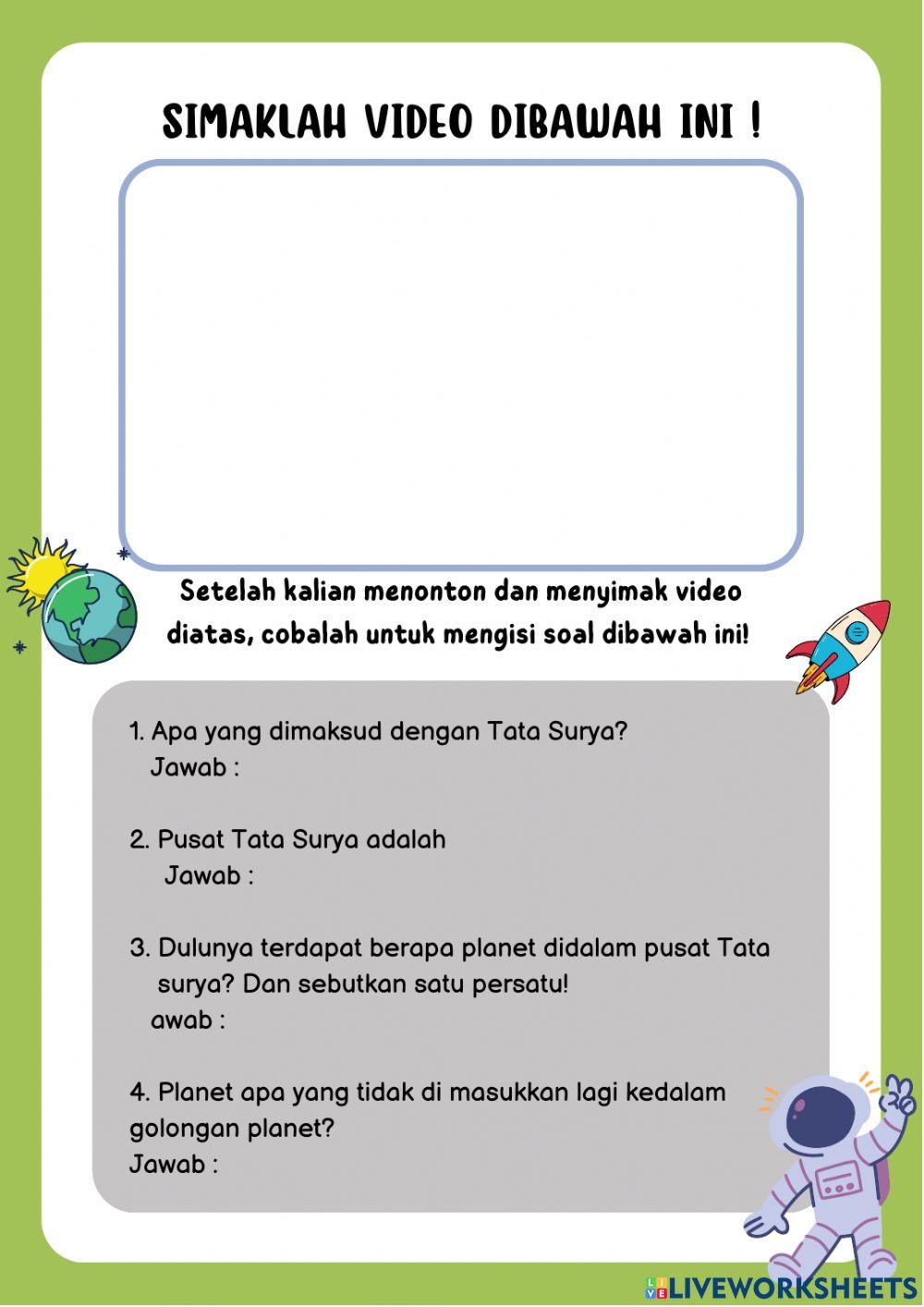 LKPD Menjelajahi Angkasa Luar