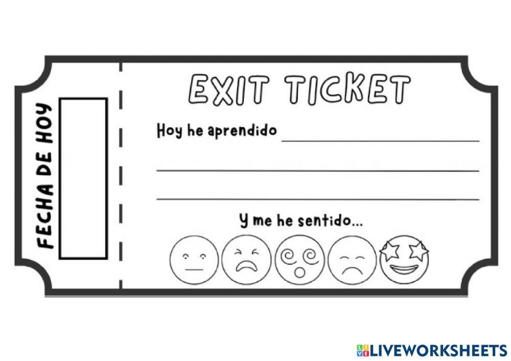 Exit ticket