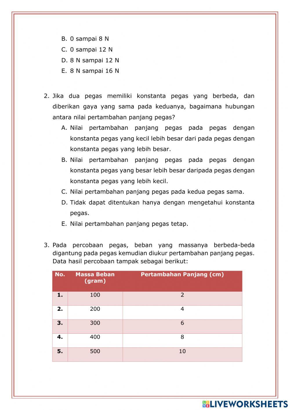 Soal Pretest