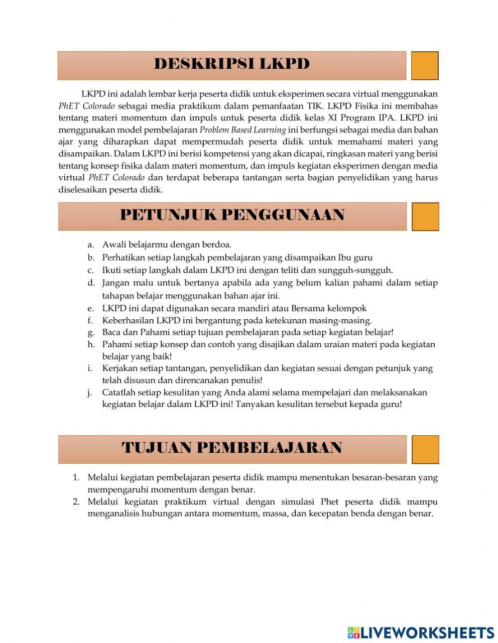 LKPD Momentum