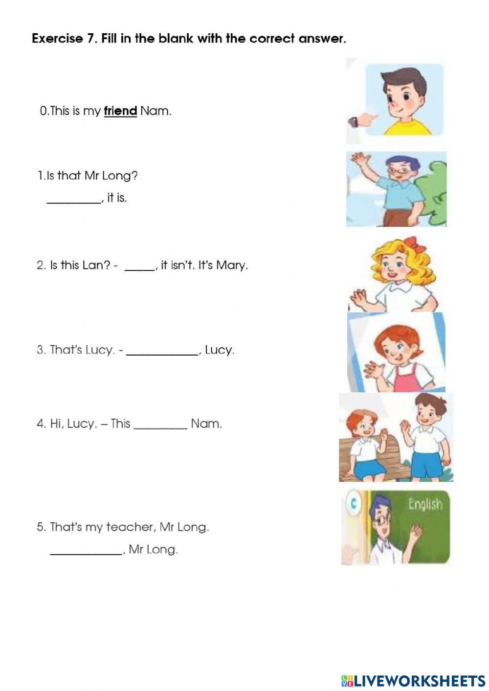 Grade 3: our friends