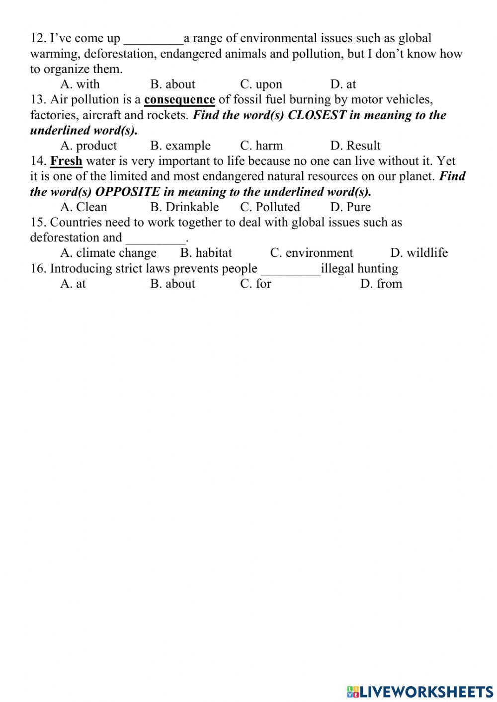 Ôn tập cuối kỳ 2