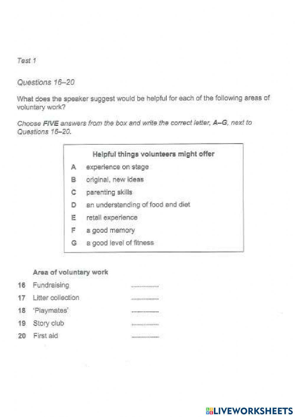 IELTS listening part 2 e