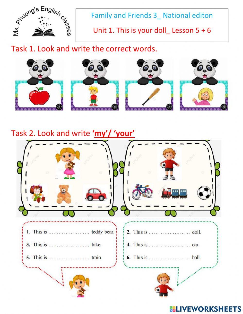 Ms. Phuong- FF3-NE- Unit 1- Lesson 5+6