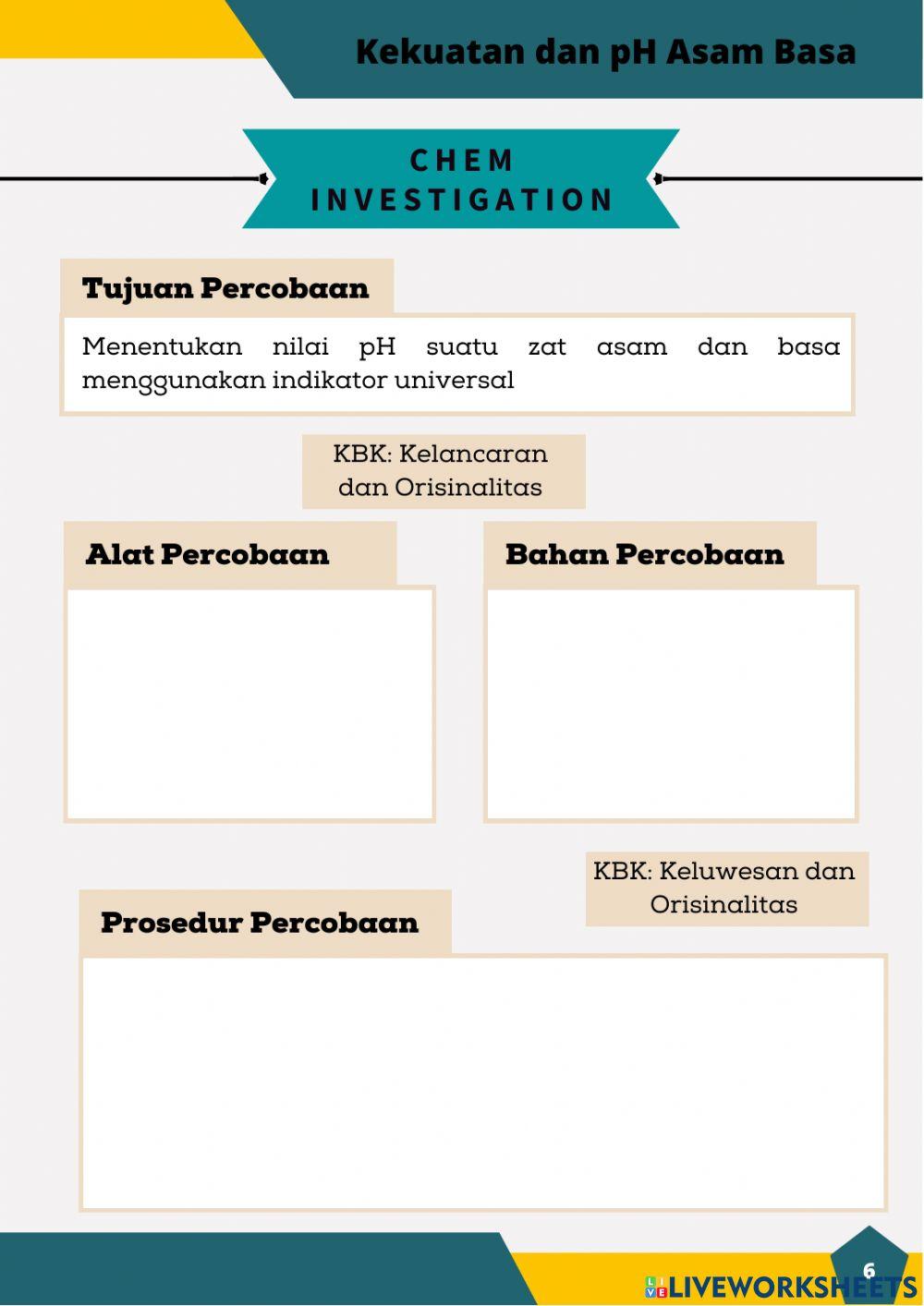 E-LKPD Kekuatan dan pH Asam Basa