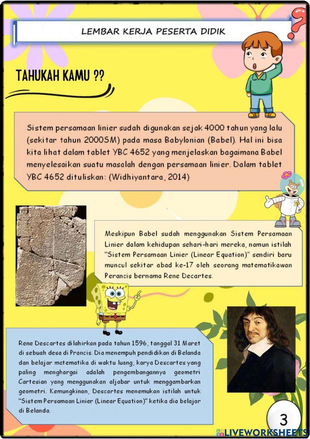 Persamaan Linear Satu Variabel (PLSV)