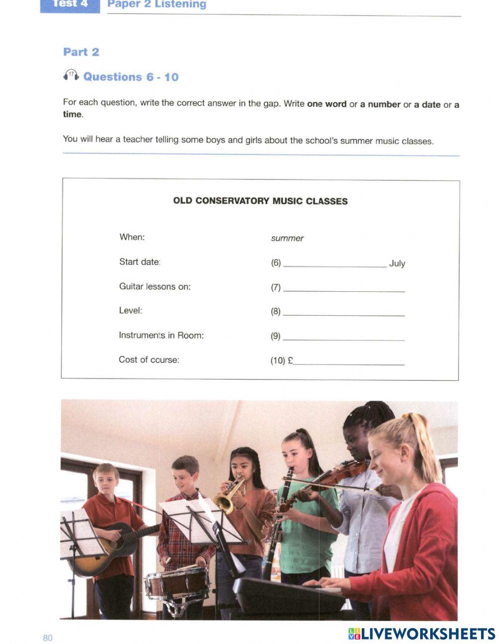 Ket listening test 4