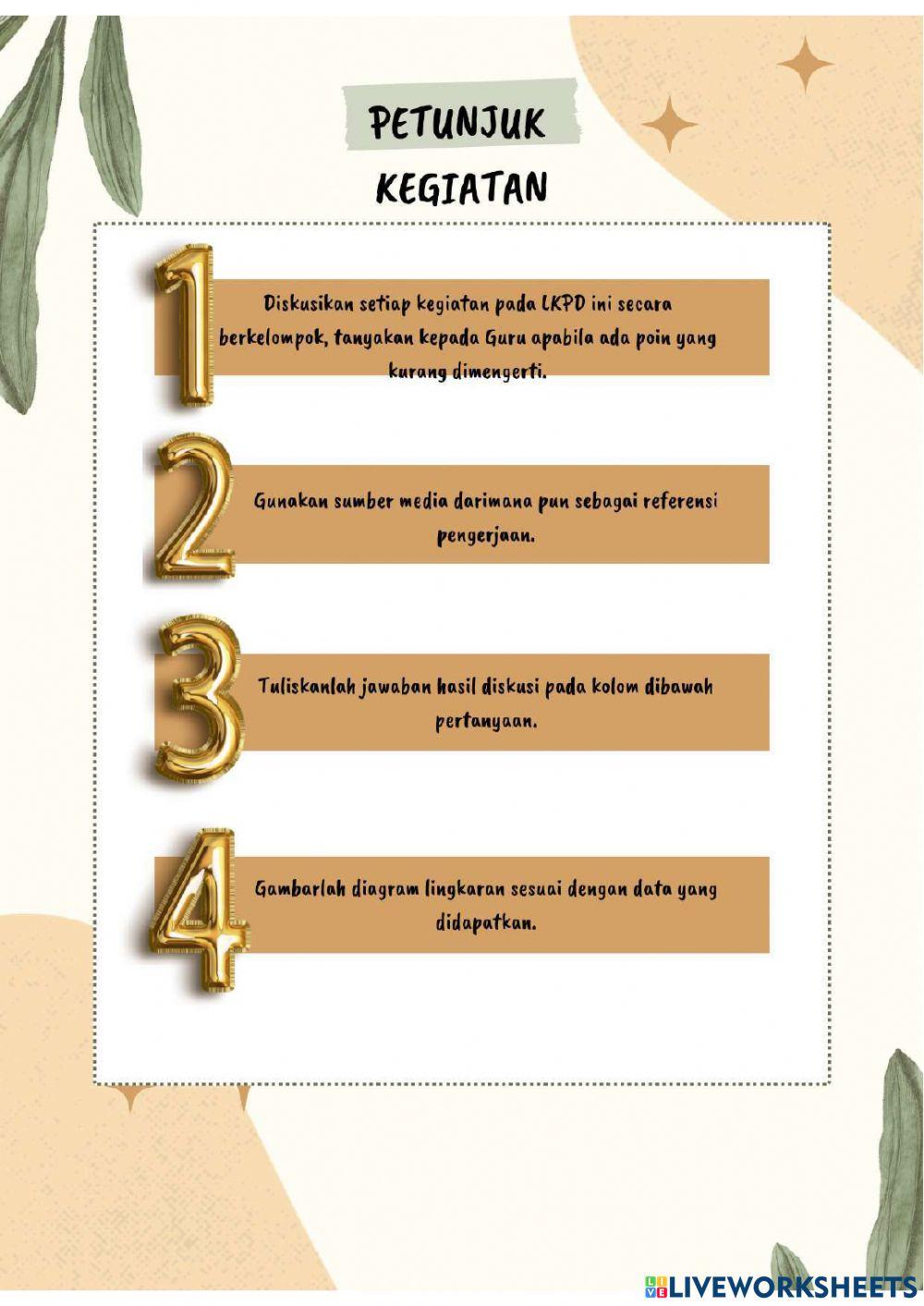 E-lkpd diagram lingkaran