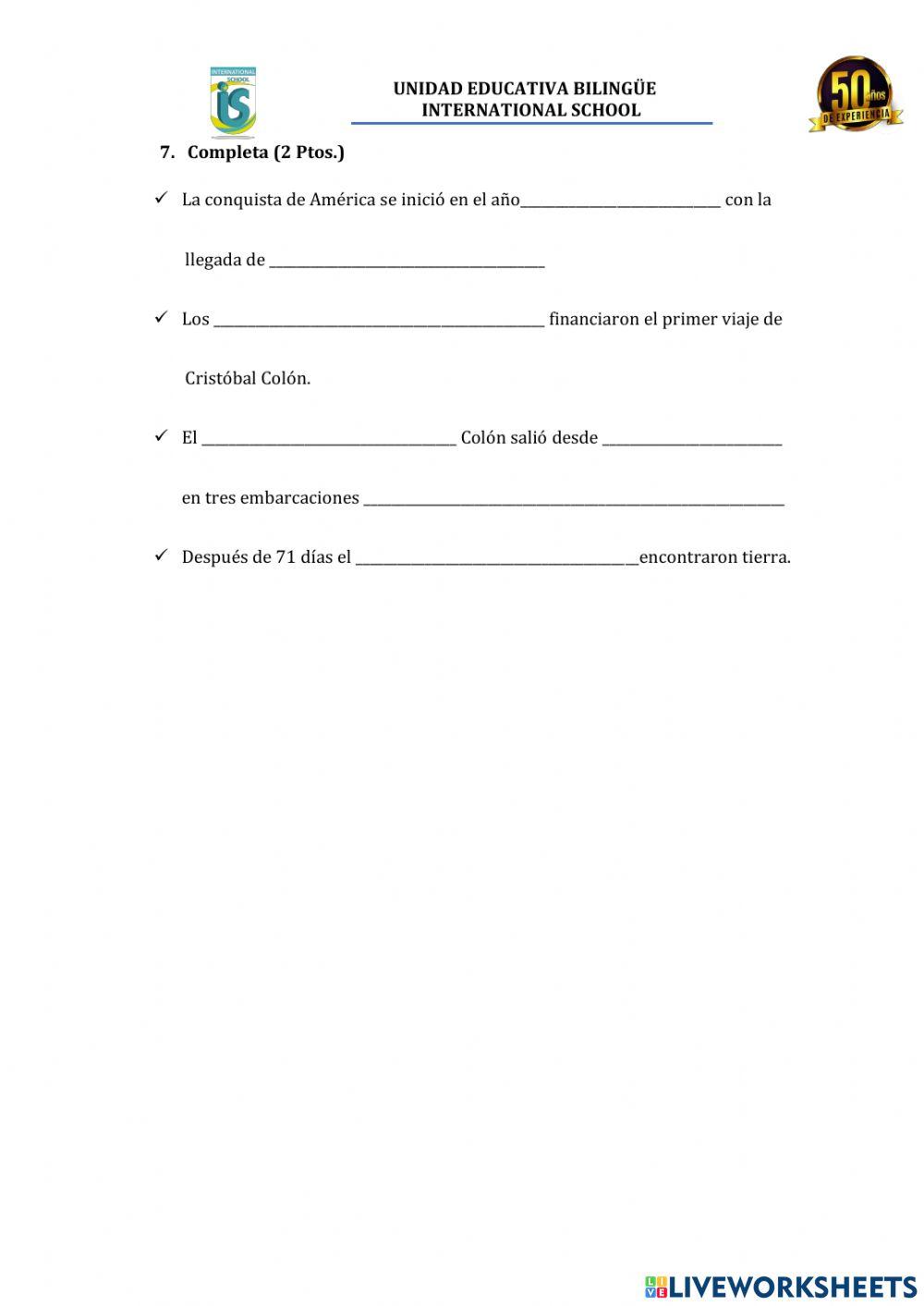 Examen primer trimestre