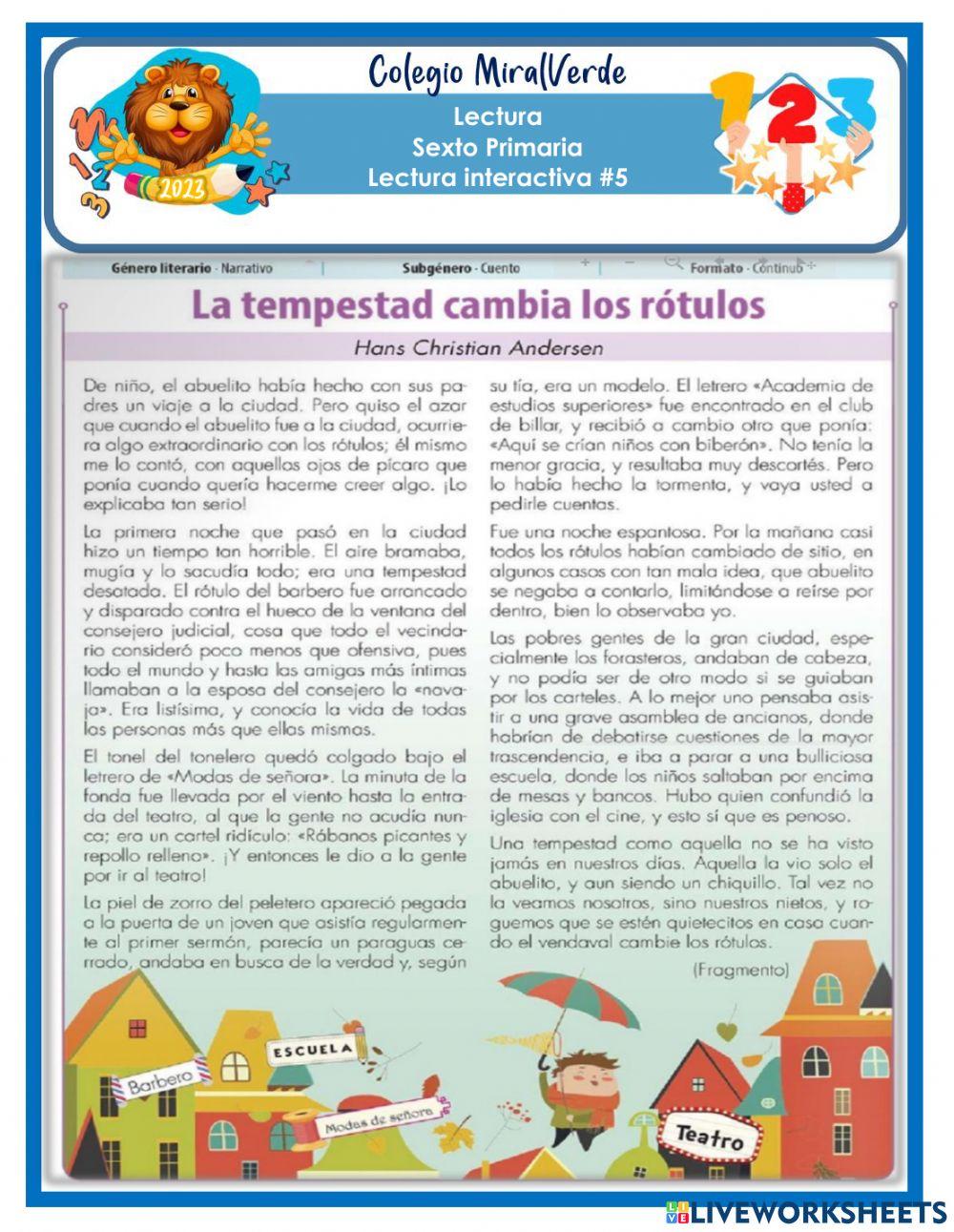Lectura Interactiva -5 Lectura Interactiva -5