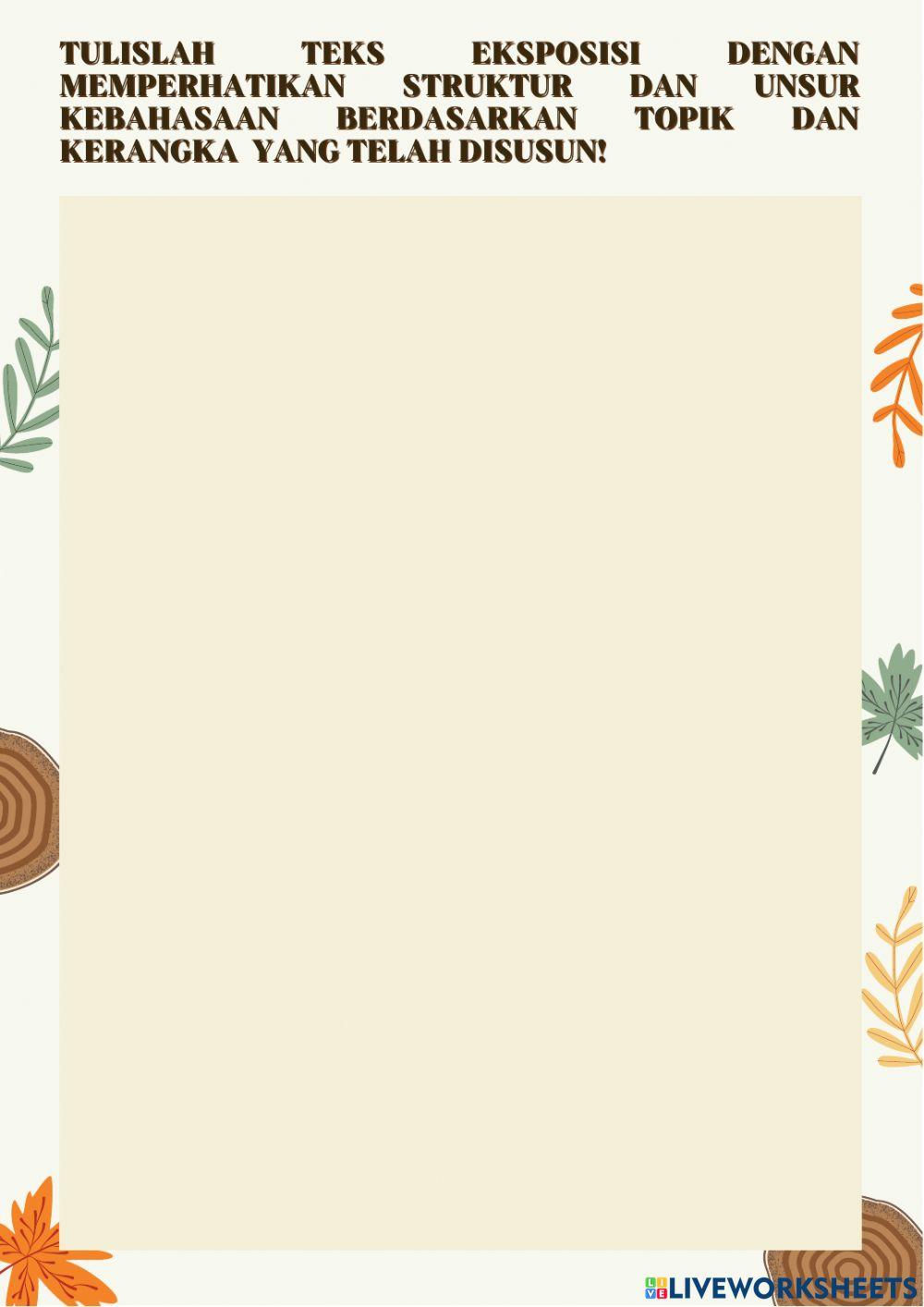 Menulis Teks Eksposisi