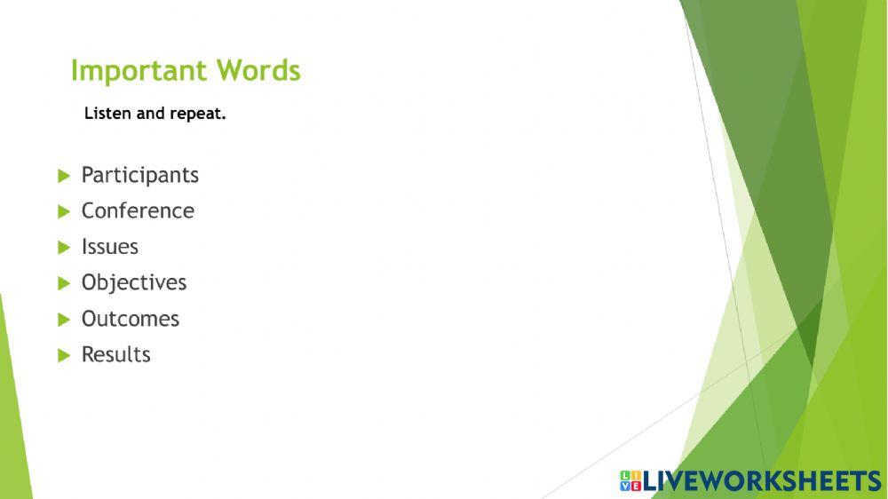 Research presentation