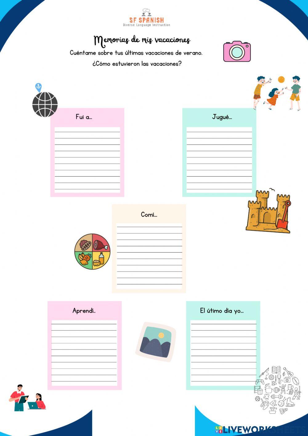 ¿Cómo estuvieron tus vacaciones?