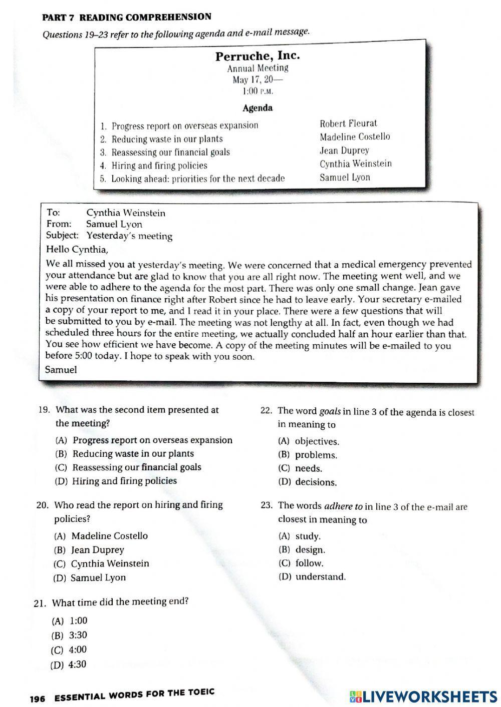 Lesson 27: Board Meetings and Comittees