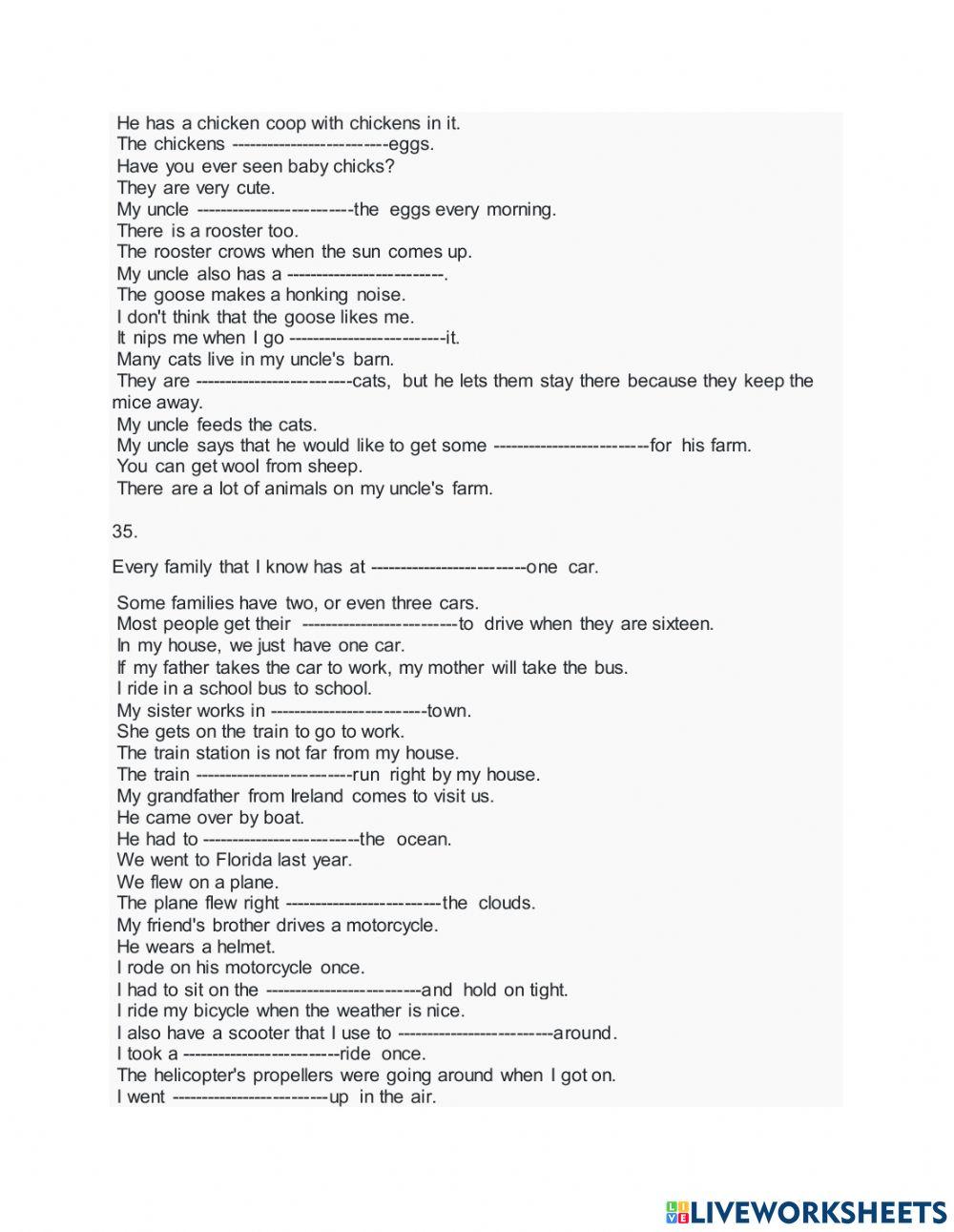 Short stories listening