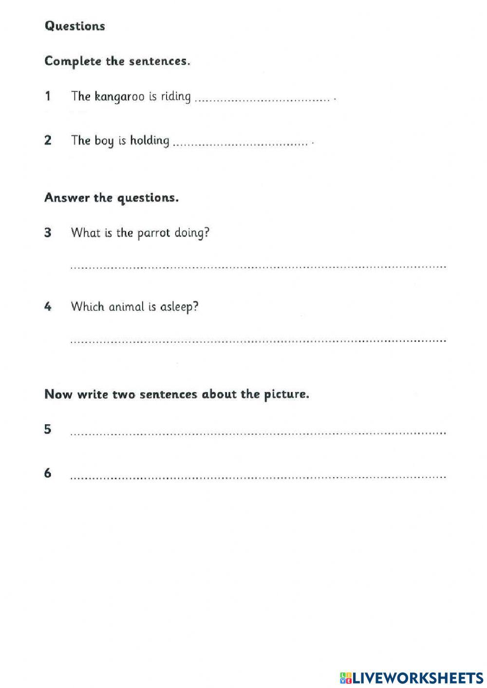 English Home - Inter 4 - Unit 4 -  Movers - Reading and Writing