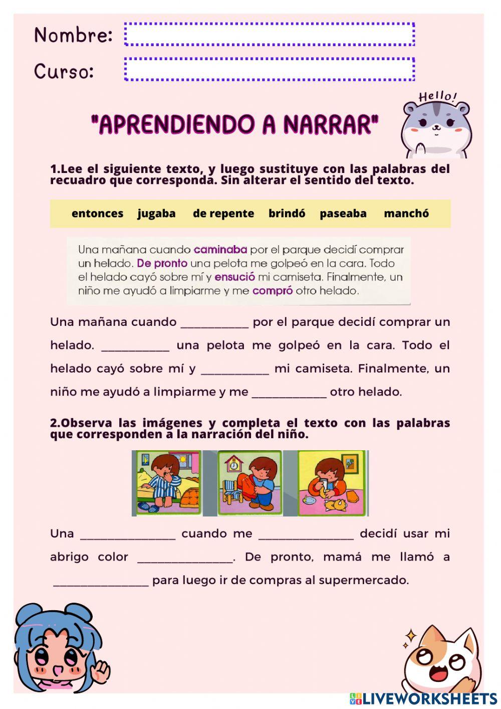 Aprendiendo a narrar