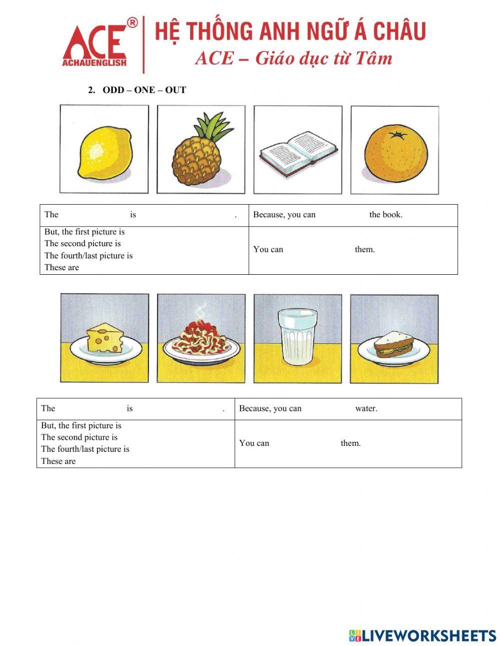 Movers 1 - Practice speaking - test 2