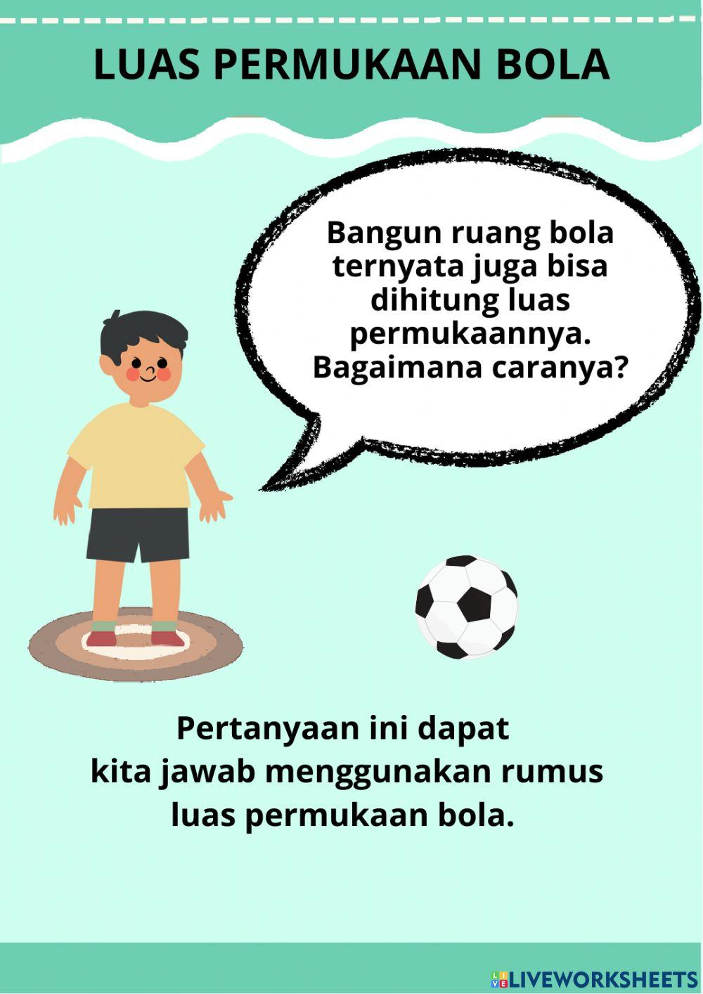 Medi Interaktif Luas Permukaan Bola