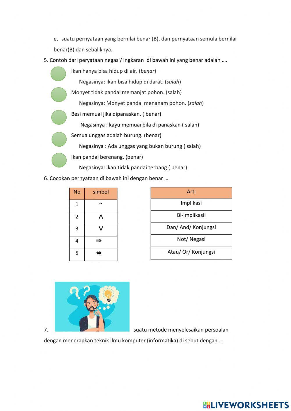 Formatif berpikir komputasi