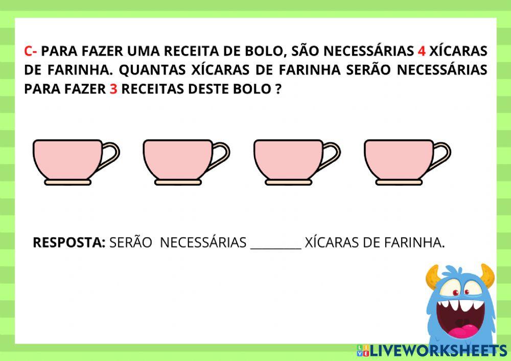 Multiplicação ou divisão