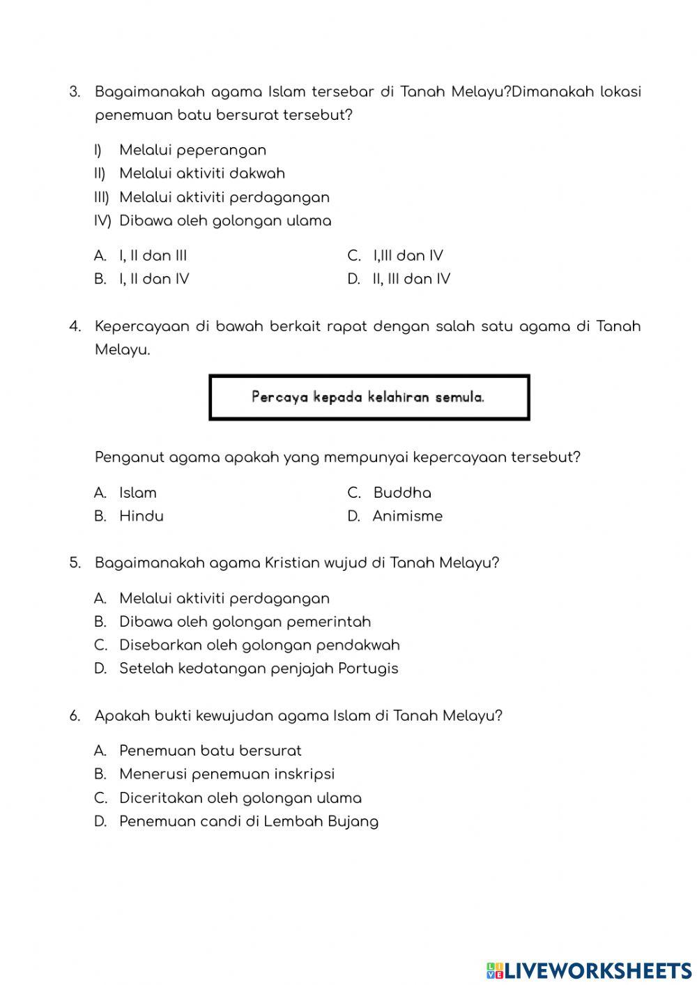 Unit 2 : Agama Islam Di Malaysia