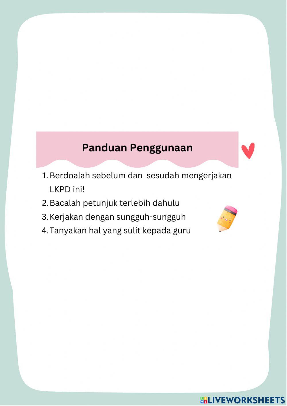 LKPD kelas 5 Tema 1 Subtema 2 Pembelajaran 2