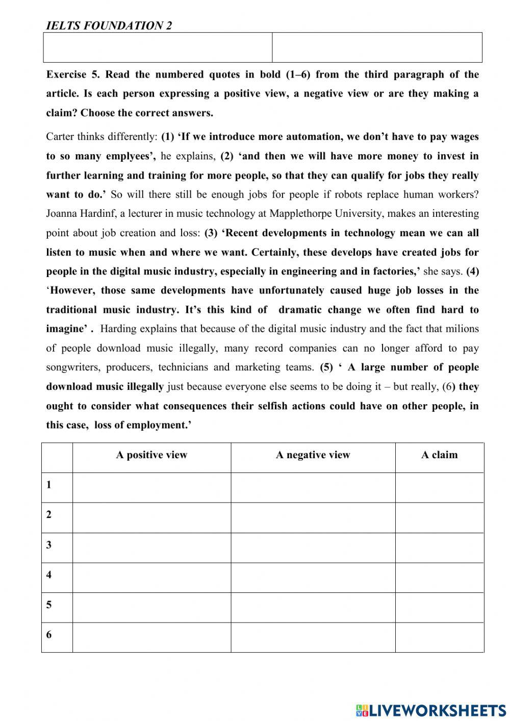 Mindset for ielts - level 1 - unit 7 - reading