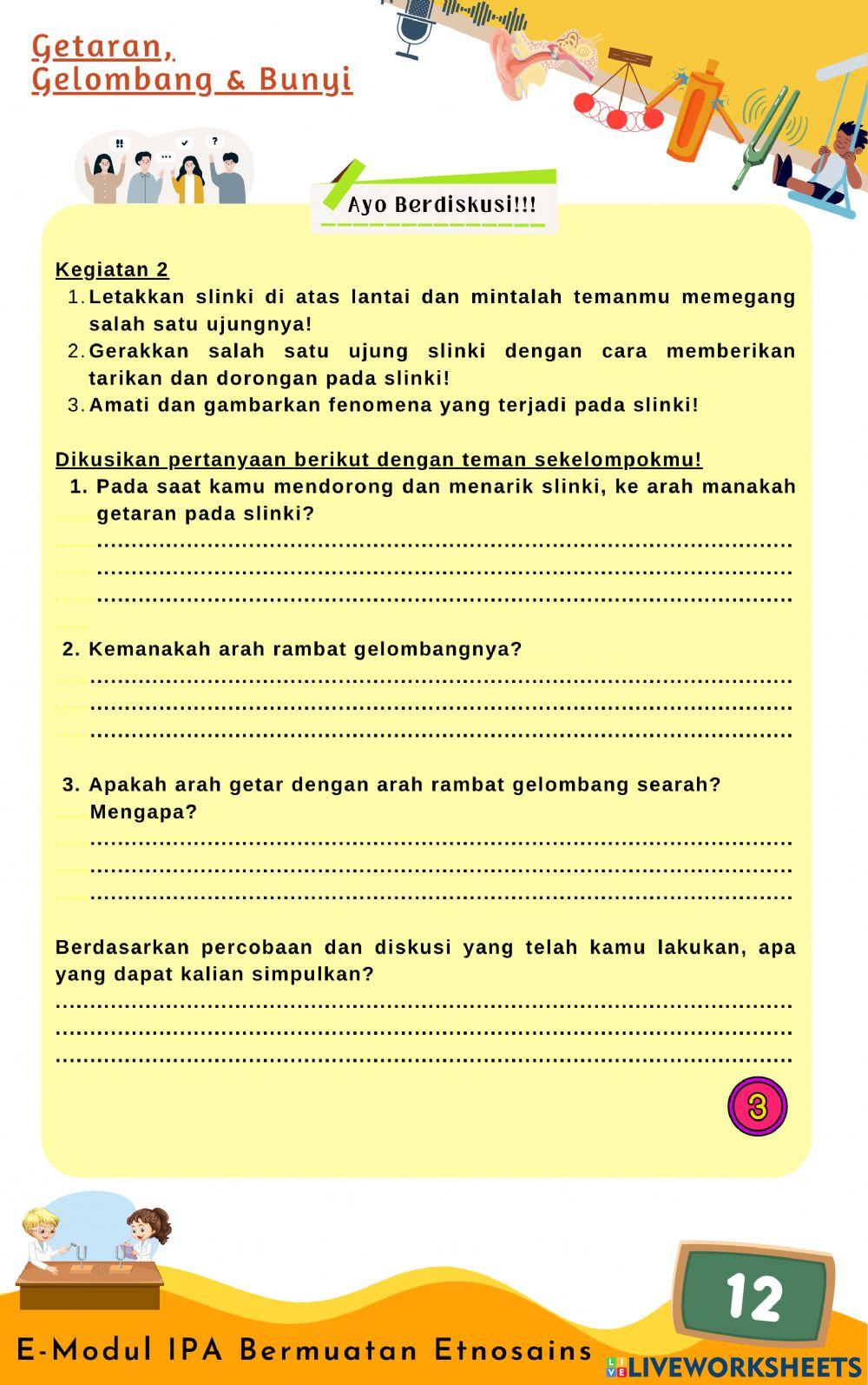 Lembar kerja siswa (gelombang)