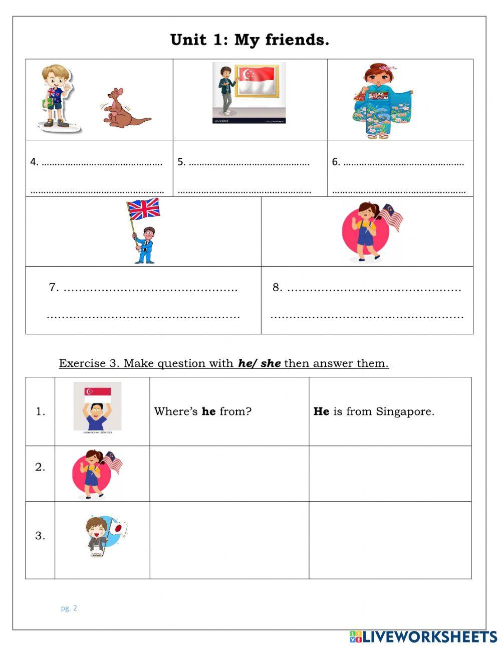 Where are you from- grade 4