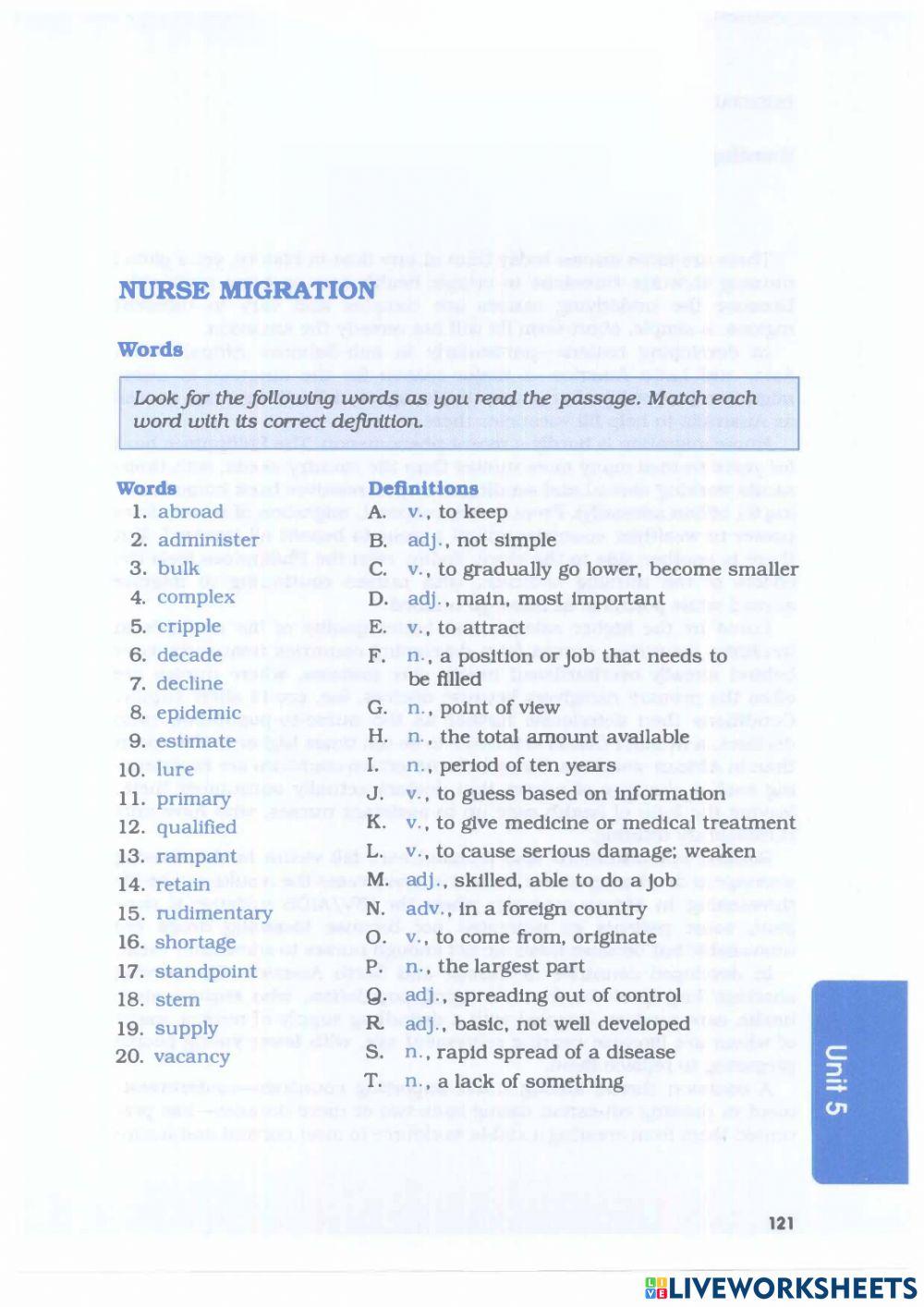 Barron's IELTS - Unit 5.1 - Health
