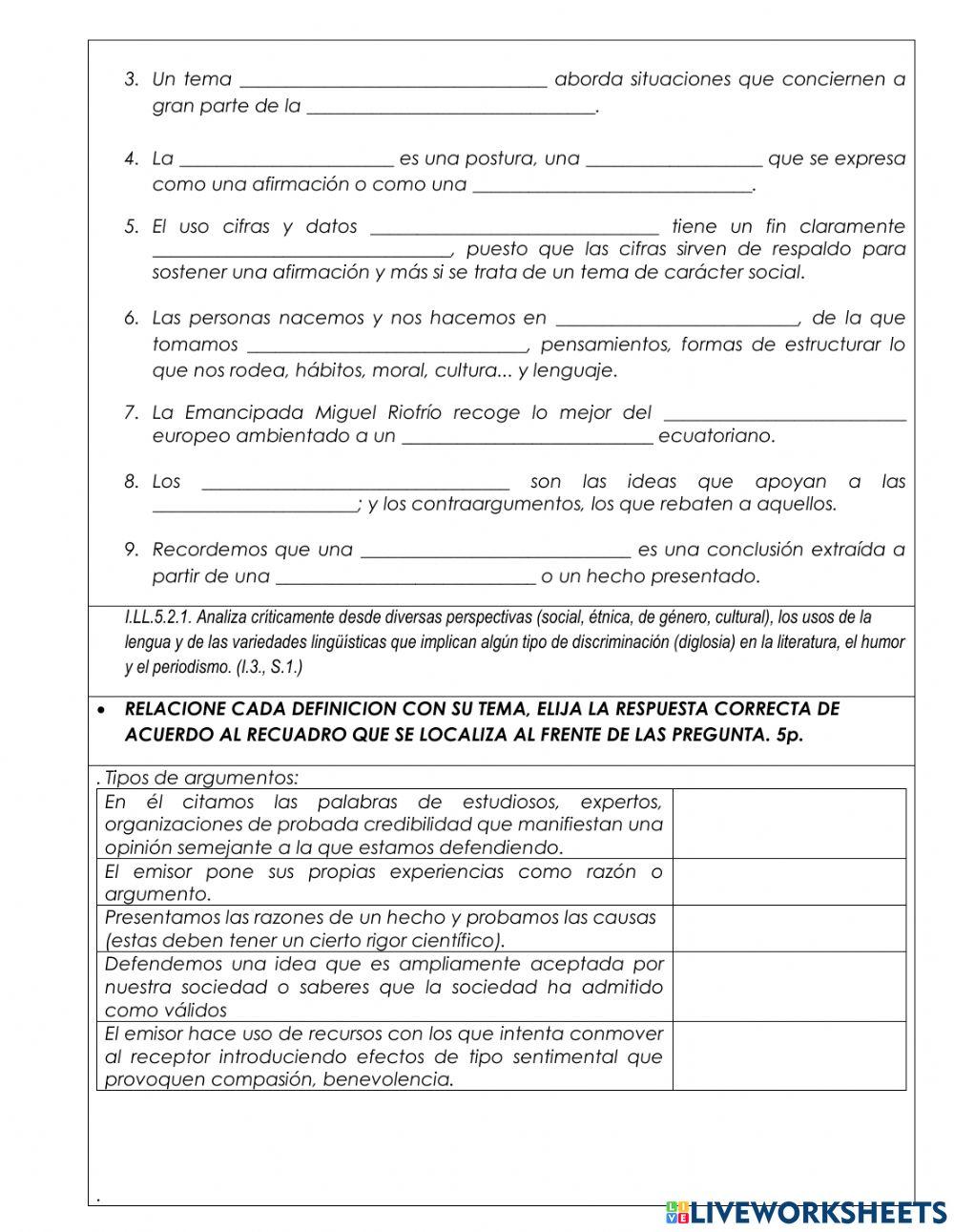 LENGUA Y LITERATURA 3roBGU-8