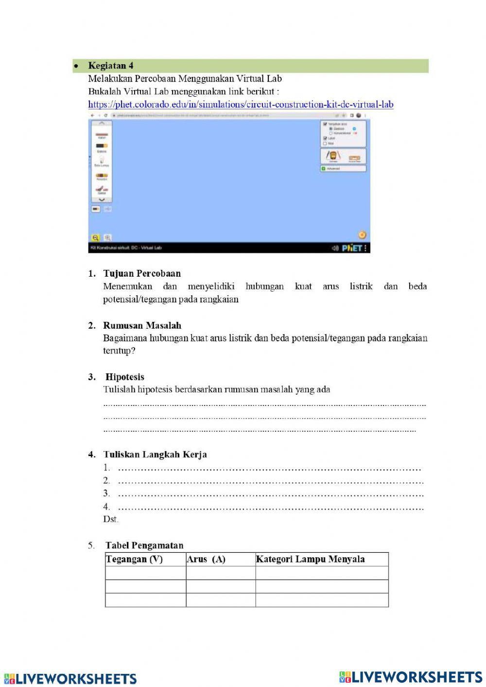 LKPD Rangkaian Arus Searah