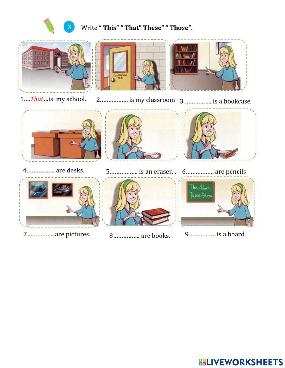 This that these those