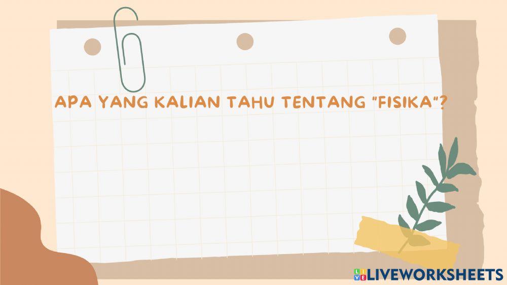 Tentang Fisika
