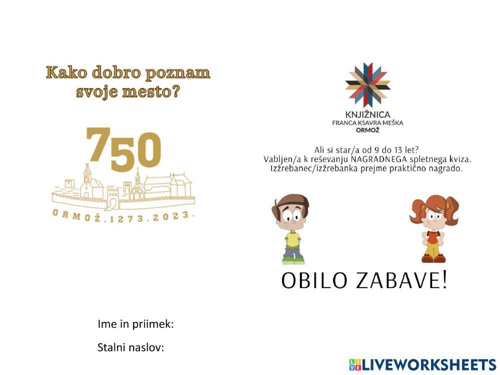 Kako dobro poznam svoje mesto? Kako dobro poznam svoje mesto?
