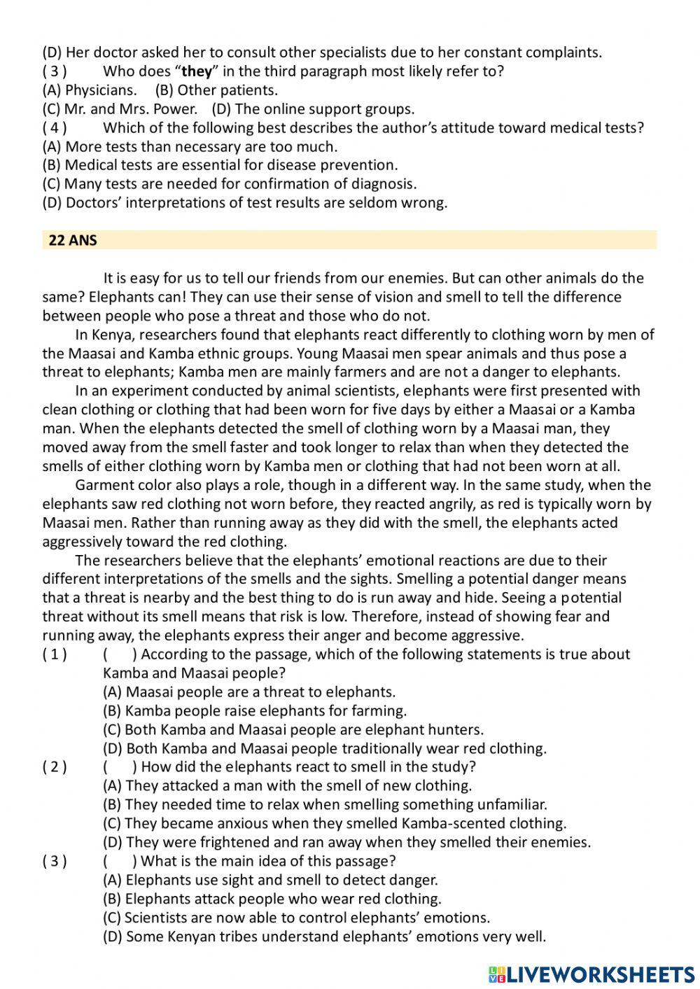 高中綜合練習Unit 8