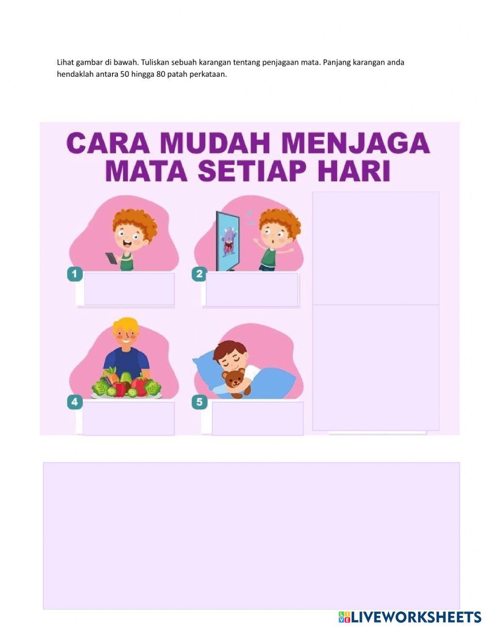 Karangan penjagaan mata tahun 4