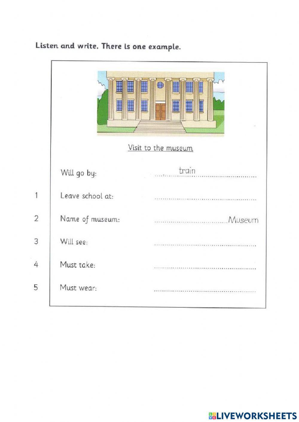 F Listening Test 1 Part 4