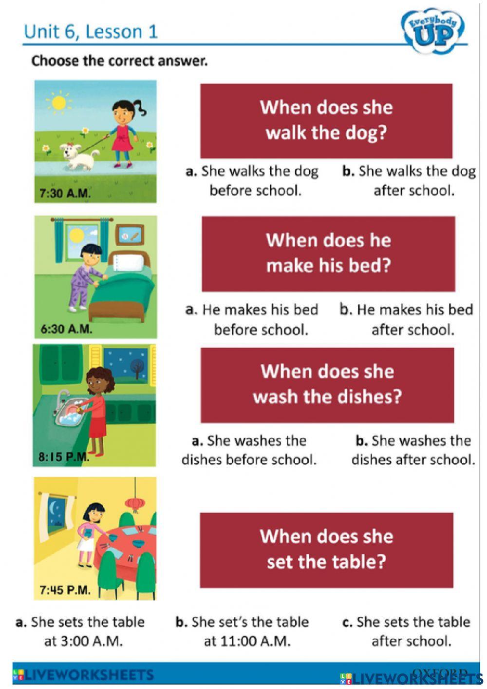 Everybody up 3 unit 6 lesson 1
