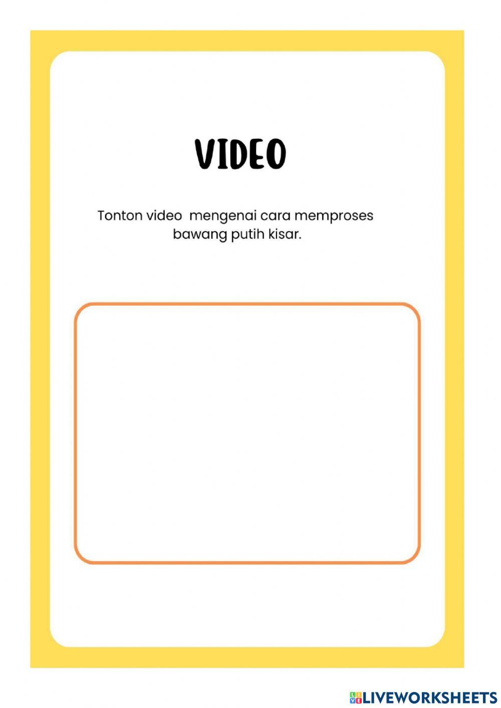 Video memproses bawang kisar putih